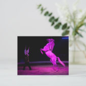 Rosa Zirkus Postkarte (Stehend Vorderseite)