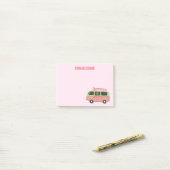 Rosa Zitronen Grün Hippie Van Mit dem Auto zum Mee Post-it Klebezettel (Auf Schreibtisch)