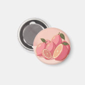 Rosa Zitronen Moderne Weibliche Zitrusfrüchte Magnet (Vorderseite/Rückseite)
