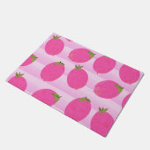 Rosa Zitronen Sommer Früchte Wasserfarben Spaß hel Fußmatte (Schrägansicht)