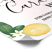 Rosa Zitronen Verließ Rezept Karte Hier Duschzeich Poster (Ecke)