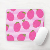 Rosa Zitronen Zitronen Sommerfrüchte Wasserfarbe Mousepad (Mit Mouse)