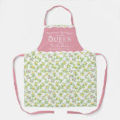 Rosa Zitronen Zitrusfrüchte Königin der Küche Schürze (Vorderseite)