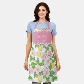 Rosa Zitronen Zitrusfrüchte Königin der Küche Schürze (Getragen)