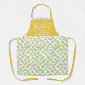 Rosa Zitronen Zitrusfrüchte Königin der Küche Schürze (Vorderseite)