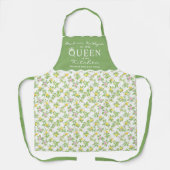 Rosa Zitronen Zitrusfrüchte Königin der Küche Schürze (Vorderseite)