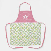 Rosa Zitronen Zitrusfrüchte Königin der Küche Schürze (Vorderseite)