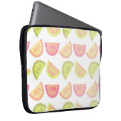 Rosa, Zitronengrün, Orange, Gelb, tropische Zitrus Laptopschutzhülle (Vorne Rechts)