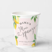 Rosa Zitronenmarmelade Hauptpresse Babydusche Serv Pappbecher (Vorderseite)