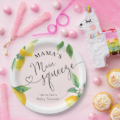 Rosa Zitronenmarmelade Hauptpresse Babydusche Serv Pappteller (Party)