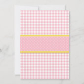 Rosa Zitronenständer (jedes Alter) Kindergeburtsta Einladung (Rückseite)