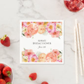 Rosa Zitrusfrüchte Blume Serviette (Beispiel)