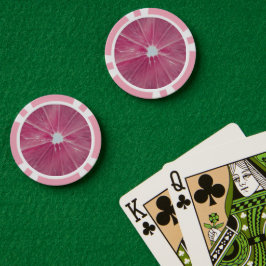 Rosa Zitrusfrüchte Pokerchips