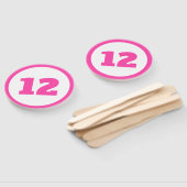 rosa Zollnummer Fächer (Non-assembled)