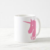 Rosa Zombie-Einhorn Kaffeetasse (VorderseiteRechts)