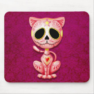 Rosa Zombie-Zuckerkätzchen Mousepad