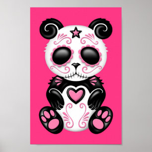 Rosa Zombie-Zuckerpanda Poster
