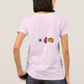 rosa Zombiemädchen T-Shirt (Rückseite)