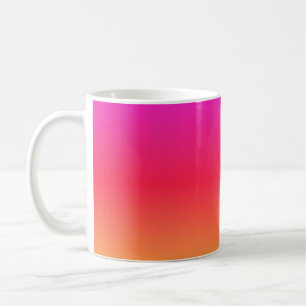 Rosa zu Orange Moderner Farbverlauf Kaffeetasse
