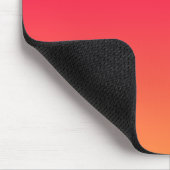 Rosa zu Orange Moderner Farbverlauf Mousepad (Ecke)