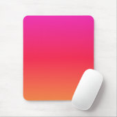 Rosa zu Orange Moderner Farbverlauf Mousepad (Mit Mouse)