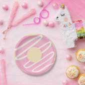 Rosa Zuckerglasur-glasig-glänzender Pappteller (Party)