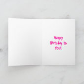 Rosa Zuckerglasur Karte (Innenseite)