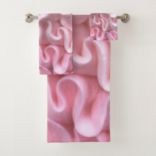 Rosa Zuckerguss Handtuch Set
