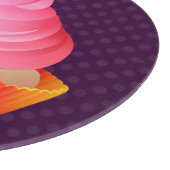 Rosa Zuckerguss-Regenbogen-Vanille-Party-kleiner Schneidebrett (Ecke)