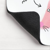 rosa Zuckermaus"eeek Mäuse" Neuheits-Mäusematte Mousepad (Ecke)