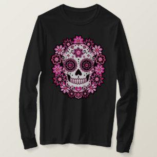 Rosa Zuckerschädel T-Shirt