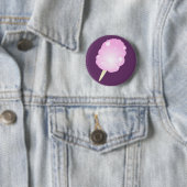 Rosa Zuckerwatte Button (Beispiel)