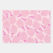 Rosa Zuckerwatte-Muster Geschenkpapier Set (Vorderseite 3)