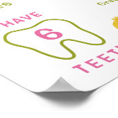 Rosa Zugmaschine für Nutztiere Infografik Meilenst Poster (Ecke)