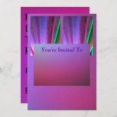 Rosa, zum von LED-Beleuchtung zu grünen Einladung (Vorne/Hinten)