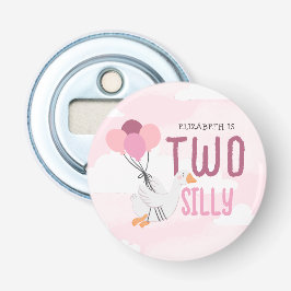 Rosa Zwei Alberne Gänse 2. Geburtstag Gastgeschenk Flaschenöffner