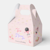 Rosa Zwei der Mond Weltraum Geburtstag Geschenkschachtel (Rückseite)