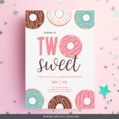 Rosa Zwei süße Einladungen zum Geburtstag