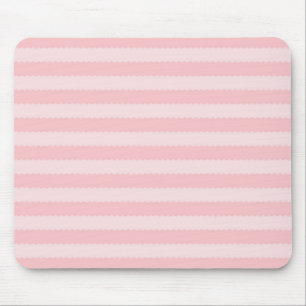 Rosa Zwei-Ton-Welliges-Streifen-Muster Weiblich Mousepad