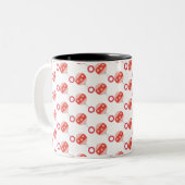 Rosa Zweifarbige Tasse (Vorderseite Links)