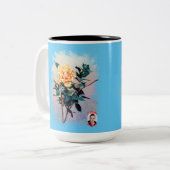 Rosa Zweifarbige Tasse (Vorderseite Links)