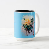Rosa Zweifarbige Tasse (VorderseiteRechts)