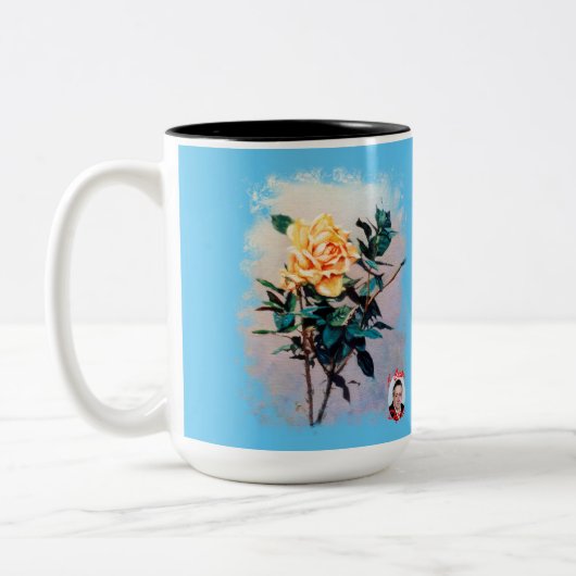 Rosa Zweifarbige Tasse (Links)