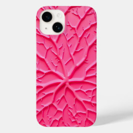 Rosa Zweig-Textur-iPhone-Hülle für Frauen Case-Mate iPhone 14 Hülle