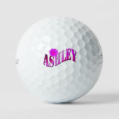 Rosa zweitöniger Ashley-Name, Golfball (Vorderseite)