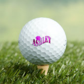 Rosa zweitöniger Ashley-Name, Golfball (Insitu T-Shirt)