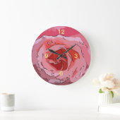 RosaCartoon Große Wanduhr (Zuhause)