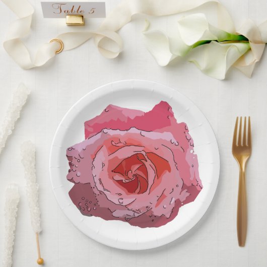 RosaCartoon. Pappteller (Hochzeit)