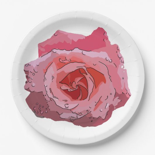 RosaCartoon. Pappteller (Vorderseite)