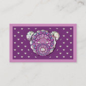 Rosace blau oder rot für baby&child begleitkarte (Vorderseite)